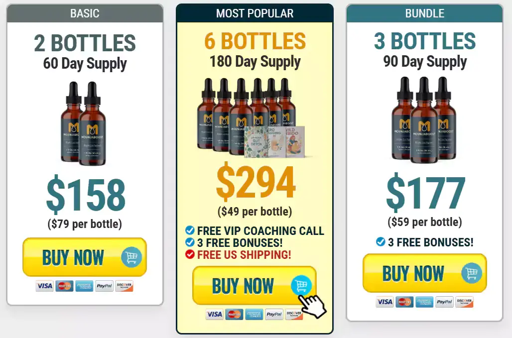 MounjaBoost secure checkout and bundle discount pricing